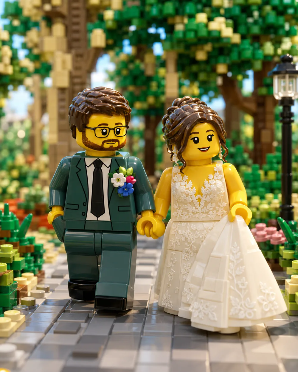 Tucker and his wife on their wedding day