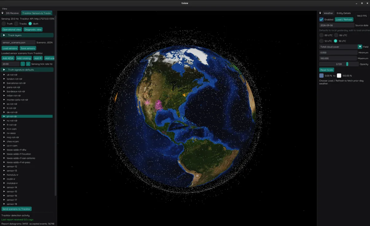 tsim: RF, Flight, Tracking & Orbital Simulation